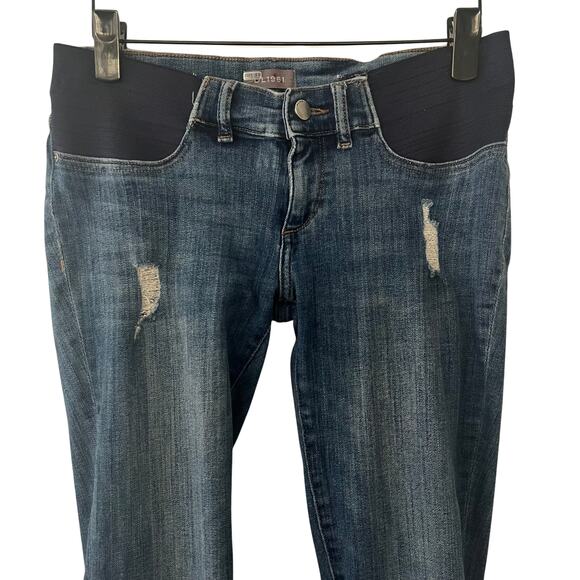 DL1961 Maternity Emma  Power Medium Wash Jeans Size 26 - Picture 4 of 12